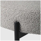 Bayville Mid-Century Curved Back Fabric Upholstered Metal Dining Chair (Set of 4)