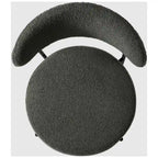 Bayville Mid-Century Curved Back Fabric Upholstered Metal Dining Chair (Set of 4)