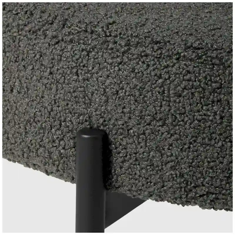 Bayville Mid-Century Curved Back Fabric Upholstered Metal Dining Chair (Set of 4)