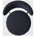 Bayville Mid-Century Curved Back Fabric Upholstered Metal Dining Chair (Set of 4)