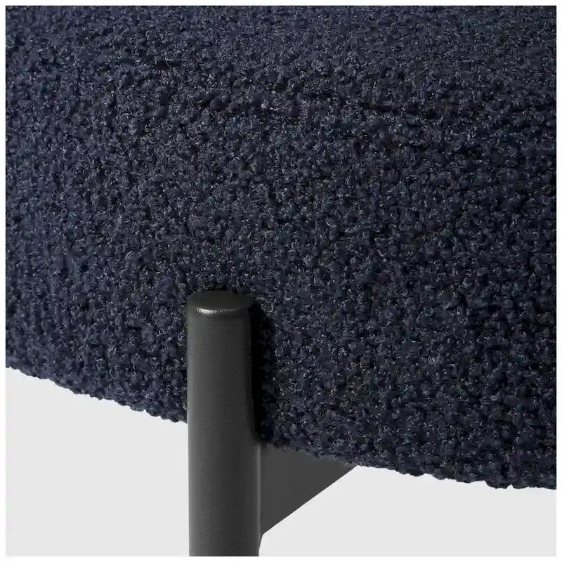 Bayville Mid-Century Curved Back Fabric Upholstered Metal Dining Chair (Set of 4)