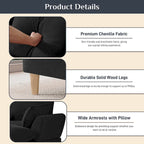 Modern U-Shaped Sectional Sofa Couch with Ottoman Chaise for Living Room