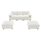 Merax 5 Seat U Shaped Sleeper Couch Set
