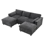 Merax 5 Seat U Shaped Sleeper Couch Set