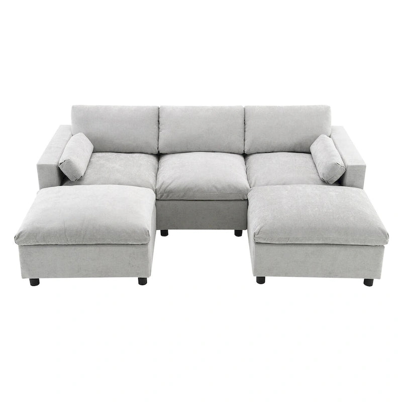Merax 5 Seat U Shaped Sleeper Couch Set