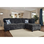 Roundhill Nexus Wide Wale Corduroy L-shape Sectional with Chaise
