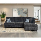 Roundhill Nexus Wide Wale Corduroy L-shape Sectional with Chaise