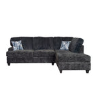 Roundhill Nexus Wide Wale Corduroy L-shape Sectional with Chaise