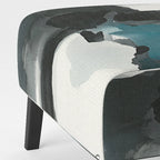 Designart Geometric Black And Teal IV Upholstered Abstract Accent Chair - Modern Arm Chair For Bedroom