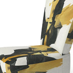 Designart Geometric Black And Teal IV Upholstered Abstract Accent Chair - Modern Arm Chair For Bedroom