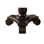 Round Wood Pedestal Side Table for Living Room, Espresso