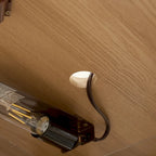 Corner Glass Cabinet Lighted Curio Cabinet Corner Display Case, Antique collection, Wine, Bar Glass Storage Light Included