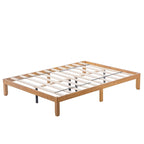 QueenWoodPlatformBedFrame,NoBoxSpringNeeded,StrongSlatSupport